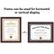 American 8.5x11 Diploma Frame - Certificate Photo Frame - Shatter Resistant Glass - Adjustable Hanging Hardware for Horizontal or Verticle Wall Display - Includes Easel